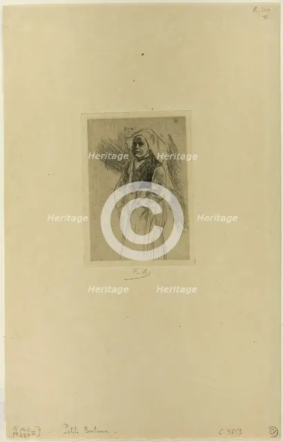 Young Breton Woman, n.d. Creator: Félicien Rops.