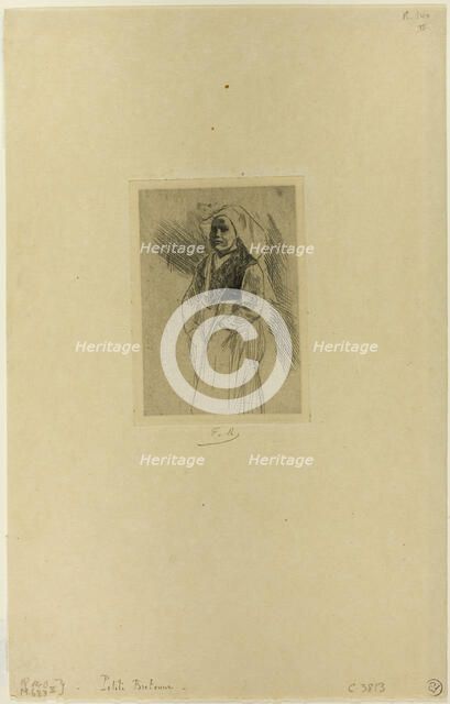 Young Breton Woman, n.d. Creator: Félicien Rops.