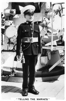 Young bugler of the Royal Marines, 1937