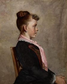 Young Girl (The Presumed Portrait of Little Gretchen), about 1887-1889. Creator: Samuel G Richards