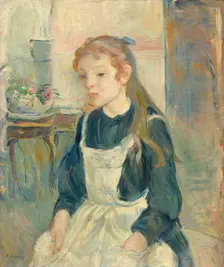 Young Girl with an Apron, 1891. Creator: Berthe Morisot