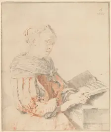 Young Girl at the Keyboard, 1767. Creator: Johannes Kornlein