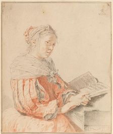 Young Girl at the Keyboard, 1767. Creator: Johannes Kornlein