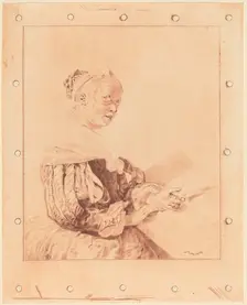 Young Girl at the Keyboard, 1767. Creator: Johannes Kornlein