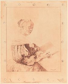 Young Girl at the Keyboard, 1767. Creator: Johannes Kornlein