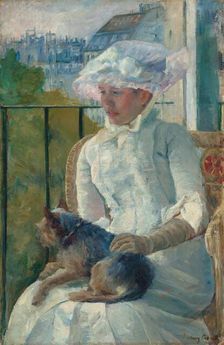 Young Girl at a Window, c. 1883-1884. Creator: Mary Cassatt