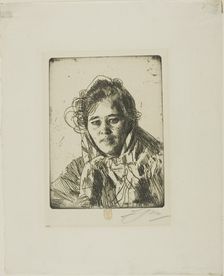 Young Girl from Mora (Kråkberg's Anna), 1903. Creator: Anders Leonard Zorn