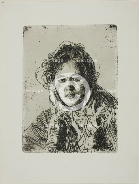 Young Girl from Mora (Kråkberg's Anna), 1903. Creator: Anders Leonard Zorn.