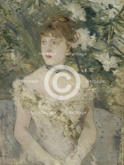 Young Girl in a Ball Gown, 1879. Artist: Morisot, Berthe (1841-1895)
