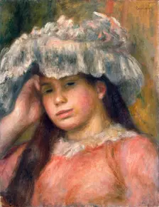Young Girl in a Hat 1892-1894. Artist: Pierre-Auguste Renoir