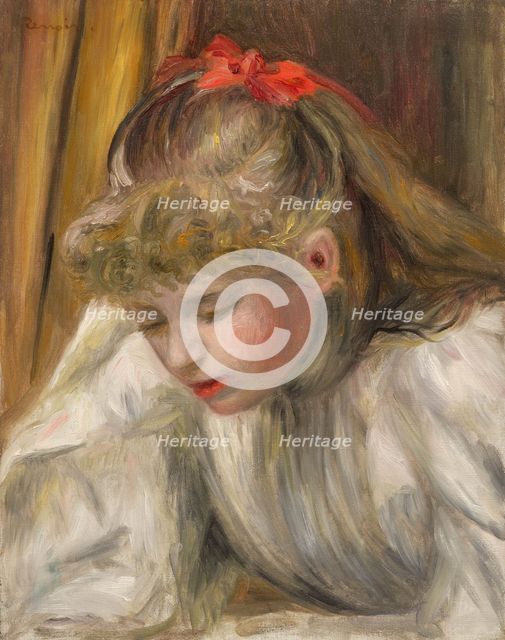 Young Girl Reading, c1890. Creator: Pierre-Auguste Renoir.