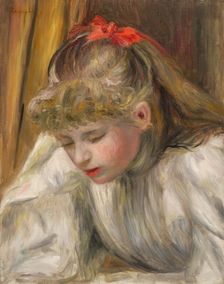 Young Girl Reading, c1890. Creator: Pierre-Auguste Renoir