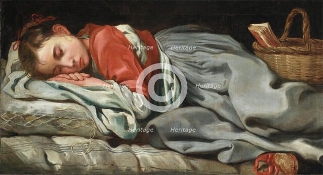 Young Girl Sleeping, c.between 1655 and 1660. Creator: Bernhard Keil.