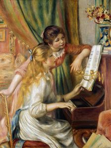 Young Girls at the Piano 1892. Artist: Pierre-Auguste Renoir