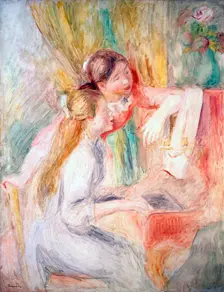 Young Girls at the Piano 1892. Artist: Pierre-Auguste Renoir