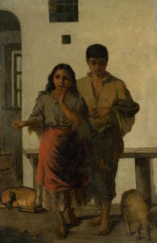 Young gypsies, 1885. Creator: Eduard Hrinák