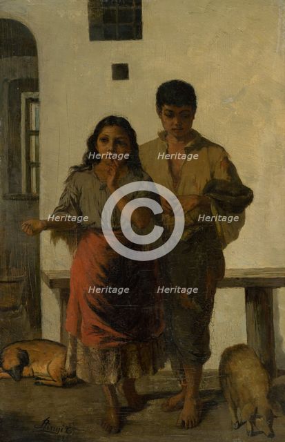 Young gypsies, 1885. Creator: Eduard Hrinák.
