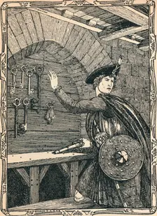 Young Douglas Steals The Keys of Loch Leven Castle, 1902. Artist: Patten Wilson