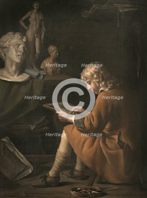 Young Draughtsman, c1650-1660. Creator: Wallerant Vaillant.