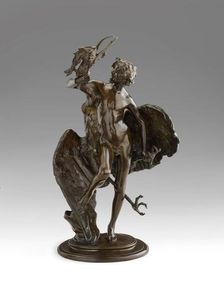 Young Faun with Heron, 1889-1890. Creators: Frederick William MacMonnies, E Gruet