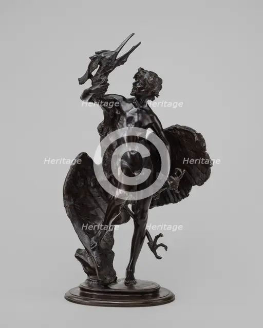 Young Faun with Heron, model 1890, cast 1894/1904. Creator: Frederick William MacMonnies.