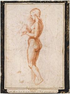 Young female figure in profile, ca 1517. Creator: Raphael (Raffaello Sanzio da Urbino), (Workshop)