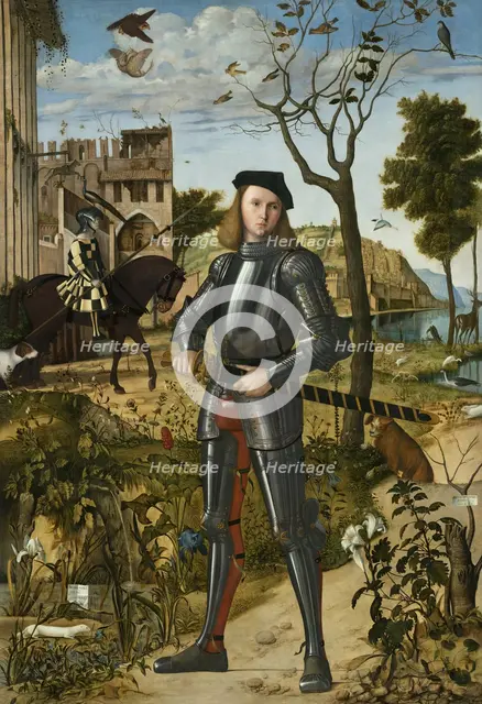 Young Knight in a Landscape, 1505. Creator: Vittore Carpaccio.