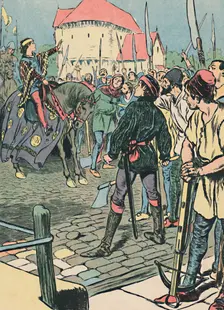 Young King Richard Quells the Rebellion c1907