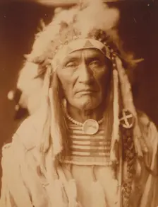 Young Hairy Wolf-Apsaroke, c1905. Creator: Edward Sheriff Curtis