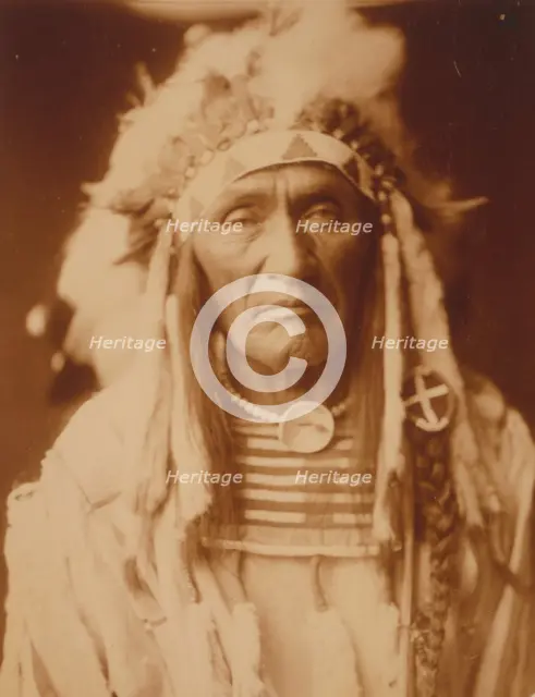 Young Hairy Wolf-Apsaroke, c1905. Creator: Edward Sheriff Curtis.