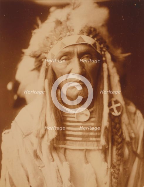Young Hairy Wolf-Apsaroke, c1905. Creator: Edward Sheriff Curtis.