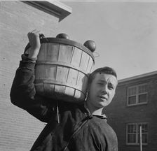 Young huckster in the Southwest section, Washington, D.C., 1942. Creator: Gordon Parks