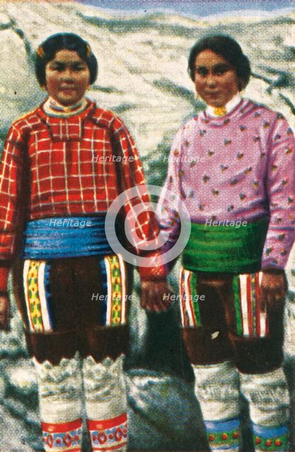 Young Inuit women, Greenland, c1928.  Creator: Unknown.