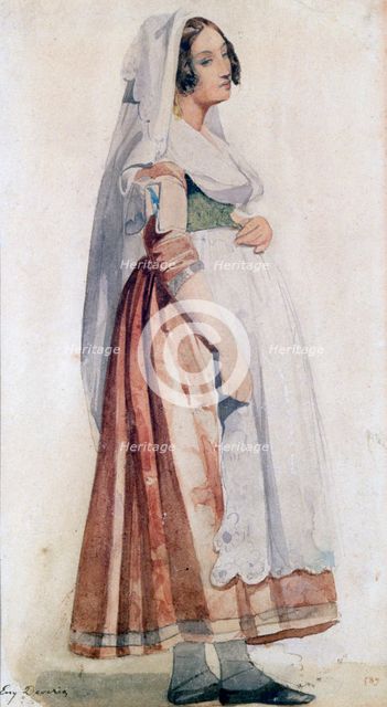 'Young Italian', c1825-1865. Artist: Eugene Deveria