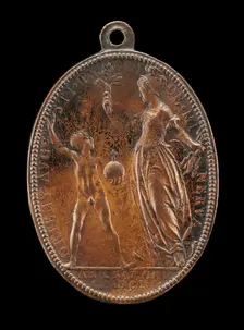 Young Louis and Minerva [reverse], 1610. Creator: Abraham Dupre