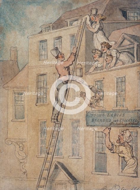' Young Ladies Boarded and Educated', 1803. Creator: Thomas Rowlandson.