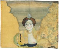 Young lady with a garden beyond. Creator: Somov, Konstantin Andreyevich (1869-1939)