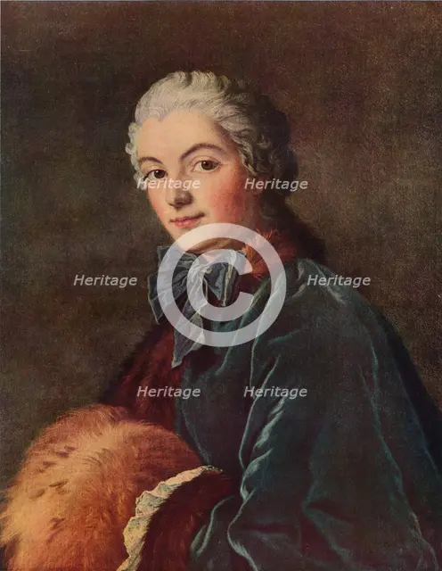 Young Lady with a Muff, c1750, (1938). Artist: François Boucher