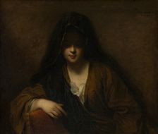 Young Lady with a Veil on Her Head, 1699. Creator: Jean-Baptiste Santerre