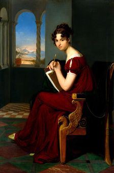 Young Lady with Drawing Utensils, 1816. Artist: Vogel von Vogelstein, Carl Christian (1788-1868)