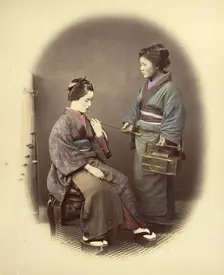 Young Lady, with Pipe, 1866-1867. Creator: Felice Beato