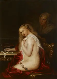 Young lady and her procurer, 1600-1699. Creator: Salomon Koninck