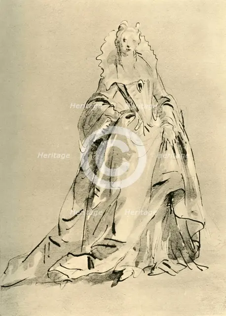 'Young Lady', early-mid 18th century (1928). Artist: Giovanni Battista Tiepolo.
