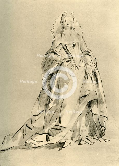 'Young Lady', early-mid 18th century (1928). Artist: Giovanni Battista Tiepolo.