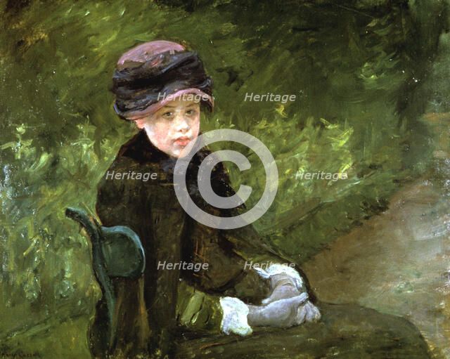 'Young Lady in the Park', c1880. Artist: Mary Cassatt