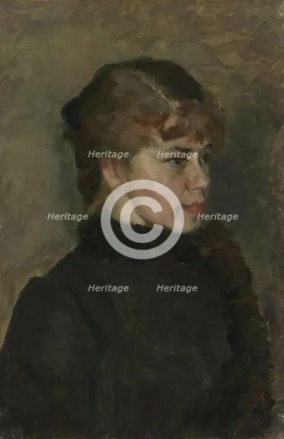 Young Lady, probably 1890. Creator: Christian Krohg.