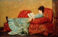 Young Lady Reading, 1878. Creator: Cassatt, Mary (1845-1926)