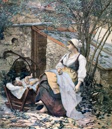Young Mother 1891. Artist: Henri Meyer