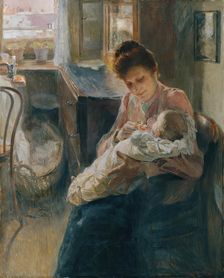 Young mother, 1907. Creator: Joseph Jungwirth