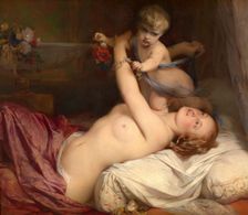 Young Mother with Child, 1854. Creator: Gustaf Wappers